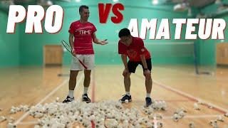 Can An Amateur Badminton Player Survive Professional Training For 1 Day?!