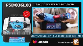 FIXTEC Li-ion CORDLESS SCREWDRIVER (FSD036L01)