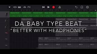 Da baby type beat on GarageBand (Tutorial) fireeee!!!!! 