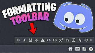 How To Get A Text Formatting Toolbar On Discord - 2022