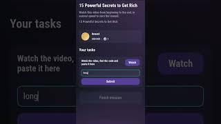 Top 15 powerful secrets to get rich!!Tapswap code #dailycodes#bass #memes