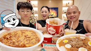 Holiday JOLLIBEE Feast with Fam | N.E Let's Eat