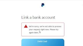 Fix - Sorry we are not able to process your request  Please try again later |  Paypal error Solved