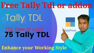 tally tdl || tally prime tdl || tally prime tdl files free download || tally tdl files free download