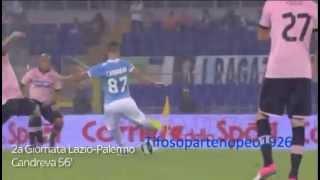 Gol di Candreva in Lazio Palermo