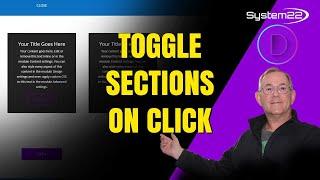 Divi Theme How To Show Sections On Button Click