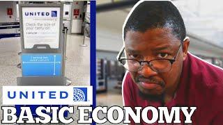 WATCH THIS before you book United Airlines BASIC ECONOMY ticket!!