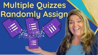 Easiest Way to Make a Google Forms Quiz with Multiple Versions// Randomly Assign Different Versions