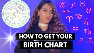 HOW TO GET YOUR ASTROLOGY BIRTH CHART FOR FREE - TUTORIAL