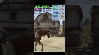 Red Dead Redemption Benchmarks #gtx1660ti #1660ti #shorts