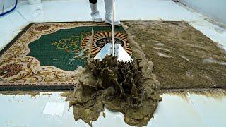 Extreme Restoration Shaggy Rug - Carpet Cleaning Satisfying Rug Cleaning ASMR - Satisfying Video