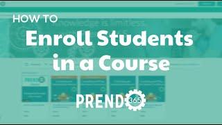 How to Enroll Students in a Course