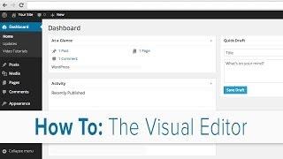 How to Use the Visual Editor