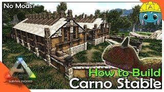 How to Build Carno Stable!! | ARK: Building w/ Fizz (No MODS)