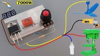 7000 watt regulate, Perfect and Smoothly Working regulator with Volt meter // Very useful tools