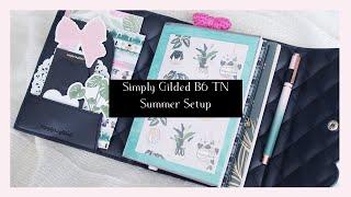 Simply Gilded B6 TN Summer Setup and Flipthrough | Ana Jolene Printables