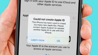 {SOLVED} Could Not Create Apple iD Error On iPhone iPad iOS 15 - How To Fix Cannot Create Apple iD