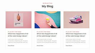 How To Create A Blog Section Using HTML and CSS
