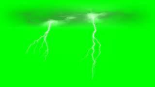 Thunder Storm Lightning Effect Green Screen