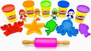 Create and Learn Sea Animals with Play Doh & Cocomelon + More Preschool Learning Videos for Toddlers