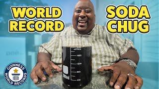 Fastest 2L SODA CHUG with Badlands - Guinness World Records