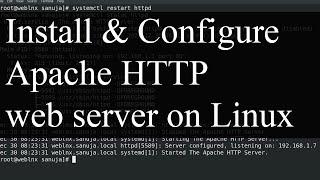 How to install Apache webserver in Linux | CentOS and Red Hat Enterprise Linux 8