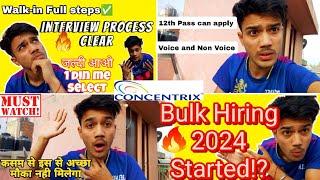 Concentrix Bulk Hiring Started From Now|| 12th Pass or Freshers How Can Apply !? ||