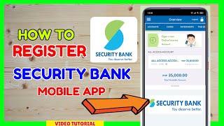 Security Bank Online How to Register | Paano Mag Sign up Security Bank Mobile App