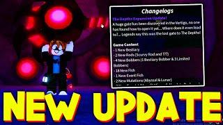 FISCH NEW UPDATE! (NEW CODES, NEW ROD OF THE DEPTHS & SCURVY ROD SHOWCASE, THE DEPTHS KEY) ROBLOX