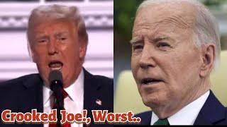 Donald Trump GOES OFF On Joe Biden DROPPING OUT Election & TRASHES His Presidency “WORST..