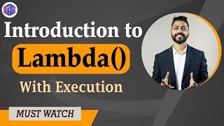 Lambda() Function in Python  with execution ‍