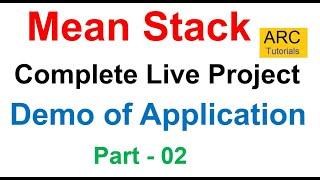 Mean stack project from scratch Part #2 - Demo of Application | Angular crud with web api