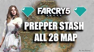 Far Cry 5 All Prepper Stash Map (All 28 Stash Map)