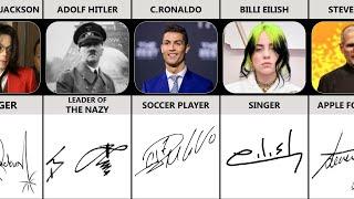 Coolest Signatures From Famous People