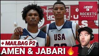 Jabari Smith Jr & Amen Thompson Impress At Team USA Practice, Houston Rockets Playoff Chances & More