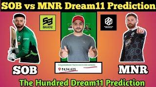 SOB vs MNR Dream11 Prediction, SOB vs MNR dream11 team, The Hundred men SOB vs MNR dream11 team