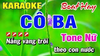 Karaoke Cô Ba Tone Nữ (Beat Hay) Nhạc Sống | Hoài Phong Organ