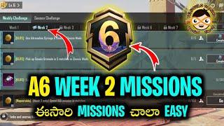 BGMI Week 2 Mission Telugu | BGMI A6 Week 2 Mission 