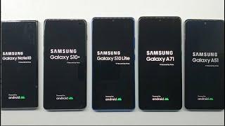 Samsung Galaxy Note10 vs S10+ vs S10 Lite vs A71 vs A51  benchmark test