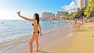  HAWAII PEOPLE  Walking Around Waikiki for 2 Hours  #vacation  #oahu #beachlife