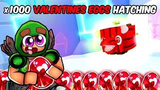 HATCHING *1000* VALENTINES EGGS IN MARCH... (Pet Simulator 99)