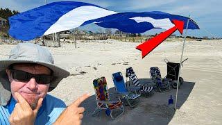 (NEW) Tenrai Beach Shade Review (Wind Test!)