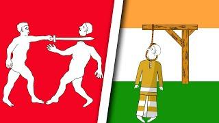 Flags in Style of Benin Empire | Flag Animation