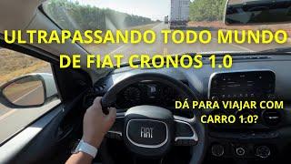 ULTRAPASSANDO TODO MUNDO DE FIAT CRONOS DRIVE 1.0 2023 NA ESTRADA 