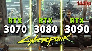 Cyberpunk 2077:  RTX 3070 vs RTX 3080 vs RTX 3090 // 1440p