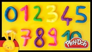 Zahlen lernen für Kinder - Deutsch Play Doh - Learn numbers in german - Titounis