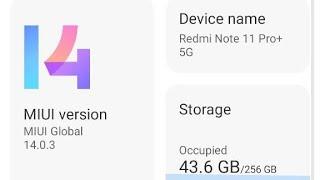 India - Redmi Note 11 Pro+/ X4 Pro 5G Miui 14.0.3.0 Android 13 Update rollout start with new feature