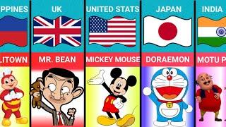 Cartoons From Different Countries | #cartoon