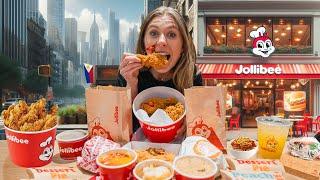 First Timers Eat the ENTIRE MENU at Jollibee in New York City