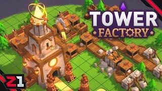 Building A FACTORY To Defend Our TOWER ! Tower Factory Free Demo !